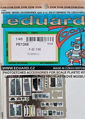 Eduard FE1358 1/48 Colour Photo Etch F-4E Phantom II (Meng Kit) • £9.50