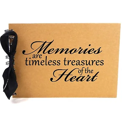 Ribbon Memories Photo Album Scrapbook Blank White Pages A5 • £8.99