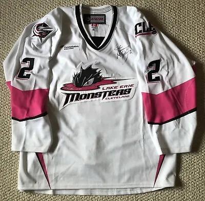 Lake Erie Cleveland Monsters Autographed Game Worn McCarthy Hockey Jersey/Socks • $345