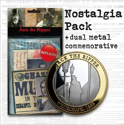 JACK THE RIPPER Nostalgia Pack & Commemorative Coin Set. Whitechapel • £14.99