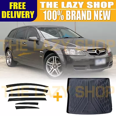 TLS Luxury 6pcs Weathershields & 3D TPE Cargo Mat For Commodore VE VF Wagon • $154