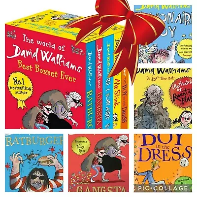 The World Of David Walliams Best Boxset Ever 5 Books Childrens Fiction Xmas Gift • £13.99