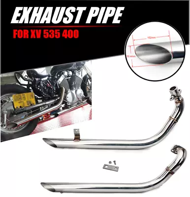 For Yamaha Virago 535 XV535 XV400 1987-2004 Exhaust Pipes Full System Silencers • $129.91