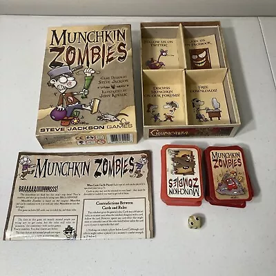 Steve Jackson Games Munchkin Zombies 1st Edition 7th Printing Complete CIB • $8.99