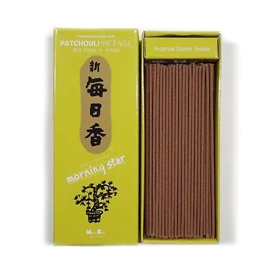 Japanese Nippon Kodo Morning Star PATCHOULI Incense 200 Sticks & Incense Holder • $11.95