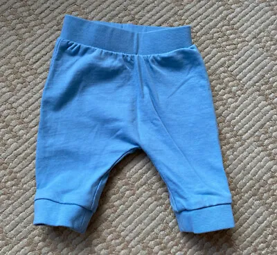 Baby Boys Newborn Blue Jogging Bottoms First Size Up To 9lbs Trousers Pants • £1.29