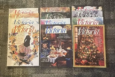 Lot Of 12 Victoria Magazines VTG 1992 Romantic Decor Travel Garden READ • $51.74
