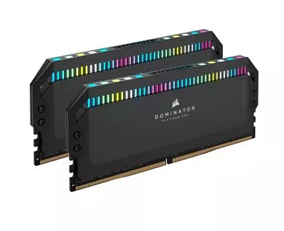 Corsair Dominator Platinum RGB 32GB (2x16GB) DDR5 UDIMM 5200Mhz C40 1.25V Bla... • $307.36