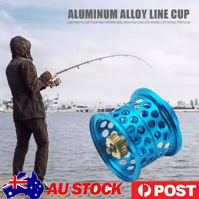 Low Profile Casting Fishing Reel Modified Line Cup For DAIWA Steez (Blue) • $24.03