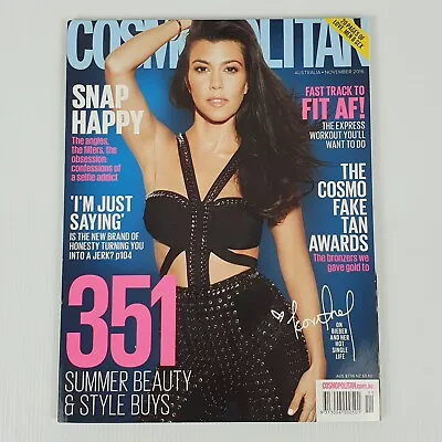 Cosmopolitan Magazine Australia Nov 2016 Kourtney Kardashian Cover • $24.95