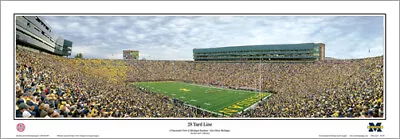 MICHIGAN WOLVERINES Football Big House Corner View Panoramic POSTER Print • $35.99