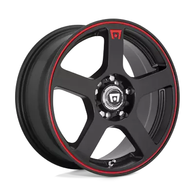 Set Of 4 Motegi MR116 FS5 Wheels 17X7 4X100/4.5 MATTE BLACK RED-STR 40MM • $658.80