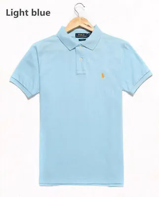 Ralph Lauren Men Polo Shirt Polo T-Shirt Tops Casual Shirts Cotton With Logo 🎁 • $42.79