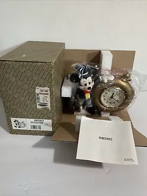 Vintage Seiko Quartz Mickey Mouse Desk Clock New In Box • $42.99