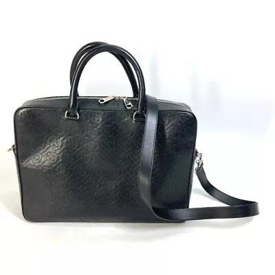 BURBERRY 8014391 Hand Bag Crossbody TB 2WAYShoulder Bag Business Bag Black • $1075