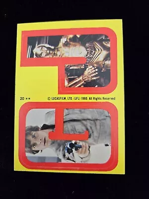 1980 Topps Star Wars Empire Strikes Back Series Sticker 20 • $4.50