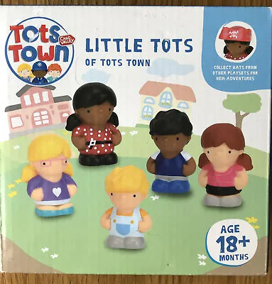 Chad Valley Tots Town Little Tots - Set Of 5 Figures Imagine Play Create Fun • £6.50