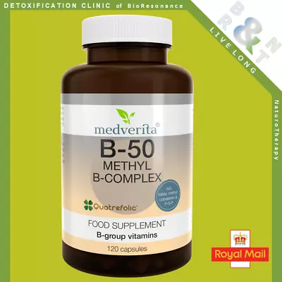 £14.96 • Buy MEDVERITA-  B COMPLEX B-50 - 120Capsules