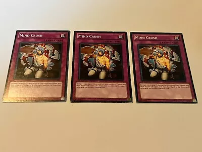 3X Mind Crush - SDGU-EN035 3 X3 Yugioh Yu Gi Oh! Playset  • $2.84