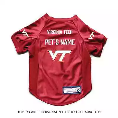 Littlearth NCAA Personalized Dog Jersey VIRGINIA TECH HOKIES Sizes XS-Big Dog • $40.50