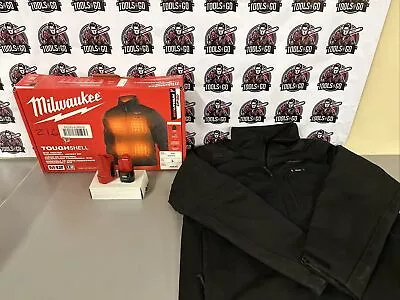 Milwaukee M12 Toughshell 204B-21L Men's Heated Jacket Kit Size Large - Black Z16 • $79.99