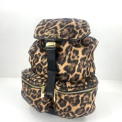 Michael Kors Backpack  Perry Animal Print Bag Nylon Drawstring Pushlock B2P • $144.99