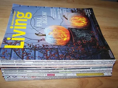 Lot Of 13 Martha Stewart Living Magazines 2017 2018 2019 Assorted FREE SHIPPING • $38