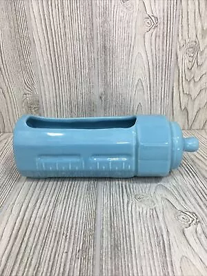 Vintage Haeger USA 353 Blue Ceramic Baby Bottle Planter 8.5   • $13.20