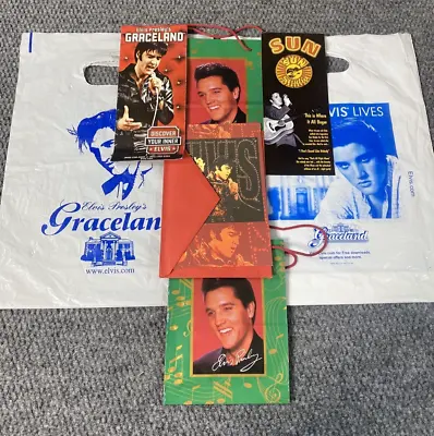 Elvis Presley Graceland Souvenir Shopping Bag And Other Ephemera And Collectible • $18.96