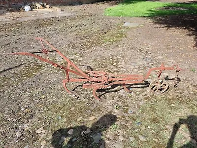 £250 • Buy 3 Red Antique Horse Drawn Ploughs In Good Condition Just Need Cleaning Up