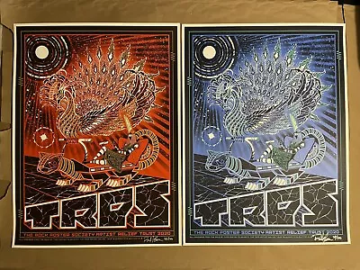 TRPS ‘20 Artist Relief 2 Poster Match# Set Klausen S/N Not Emek Sperry Pearl Jam • $110