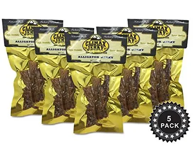 Climax Premium All Natural 1 OZ. Smoked Original Style Alligator Jerky - 5 Pack • $36.95