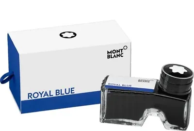 Montblanc Fountain Pen Refill Ink Bottle 60ml Royal Blue 105192 / 128185 • $28.95