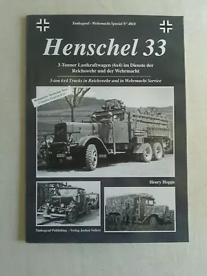£5 • Buy Henschel 33 WWII German Truck Book