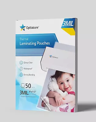 Thermal Laminating Pouches 9 X11.5  Inches 3Mil 50Pack Laminating Sheets Clea • $16.99