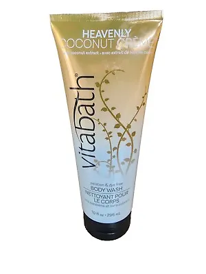 Vitabath Heavenly Coconut Creme Body Wash Coconut Extract Paraben Free 10 Oz • $11.99