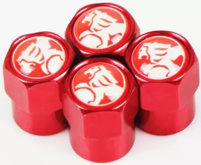 Holden Lion Commodore HSV SS GTS Clubsport Maloo S Aluminum Valve Cap RED Wheel • $5.87