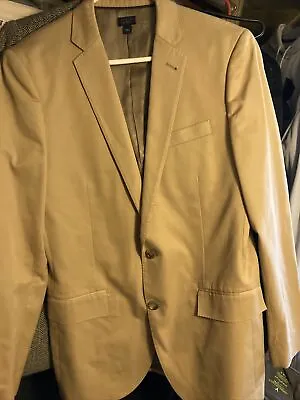 J CREW Ludlow Sport Coat Mens 38 Regular  Cotton Khaki Tan • $20