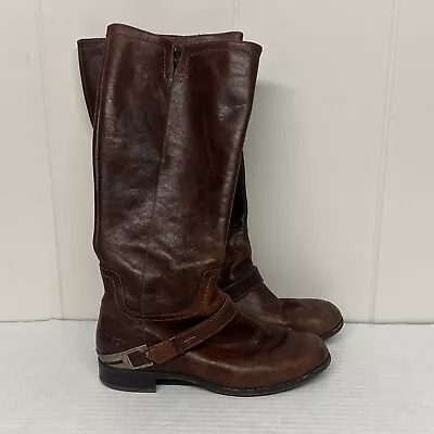 UGG Riding Boots Womens 8 Brown Leather Channing II Knee High Equestrian • $39.99