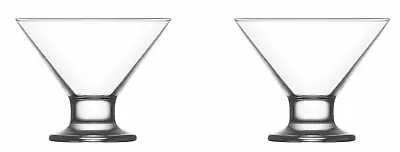 £6.64 • Buy Set Of 2 Martini Cocktail Glasses Or Sundae Dessert Glasses 195ml Crema