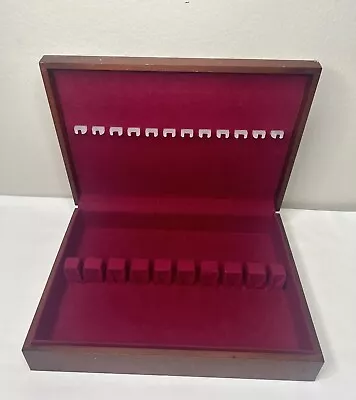 Wood Flatware Silverware Storage Box Chest Case Anti-Tarnish Vintage • $16.19