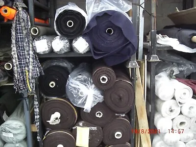 Melton Wool Mix Fabric Heavyweight 650gsm By Metre • £6.49