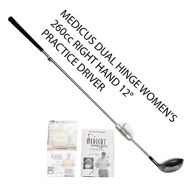 Medicus Dual Hinge Driver RH 260cc 12° Swing Training Women's Golf Club • $99.99