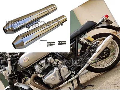 $280 • Buy Royal Enfield GT 650 Powerage Short Exhaust Muffler Silencer Polished