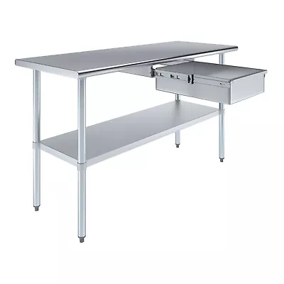 24 In. X 60 In. Stainless Steel Work Table With Drawer • $369.95