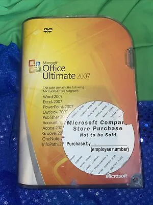MS Microsoft Office 2007 Ultimate Full English Retail Version DVD Complete • $57.50