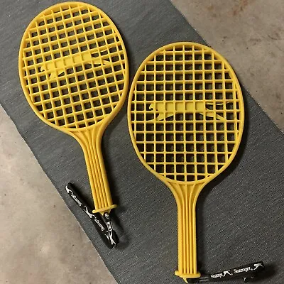 $15 • Buy Vintage Slazenger Table Tennis Bats- Plastic Yellow