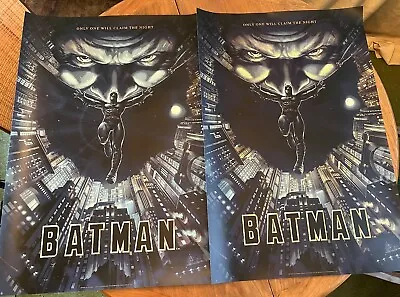 BNG Batman 1989 Variant Jack C. Gregory Print Poster Silk Sreen Mondo 36 X 24 - • $40