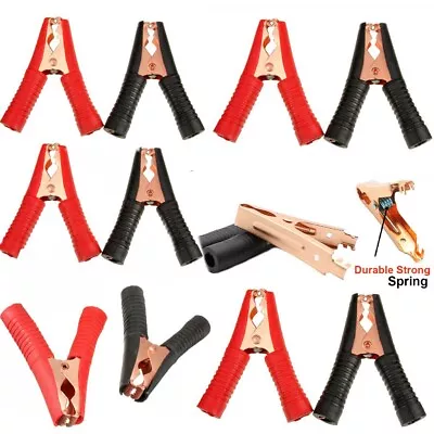 $11.90 • Buy 10 X Car Alligator Clips Crocodile Clip Battery Test Clamps 100A Red Black