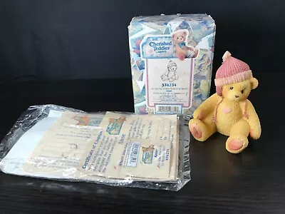 1999 Enesco Cherished Teddies Anne  So Glad You're Here To Keep Me Warm  534234 • $6